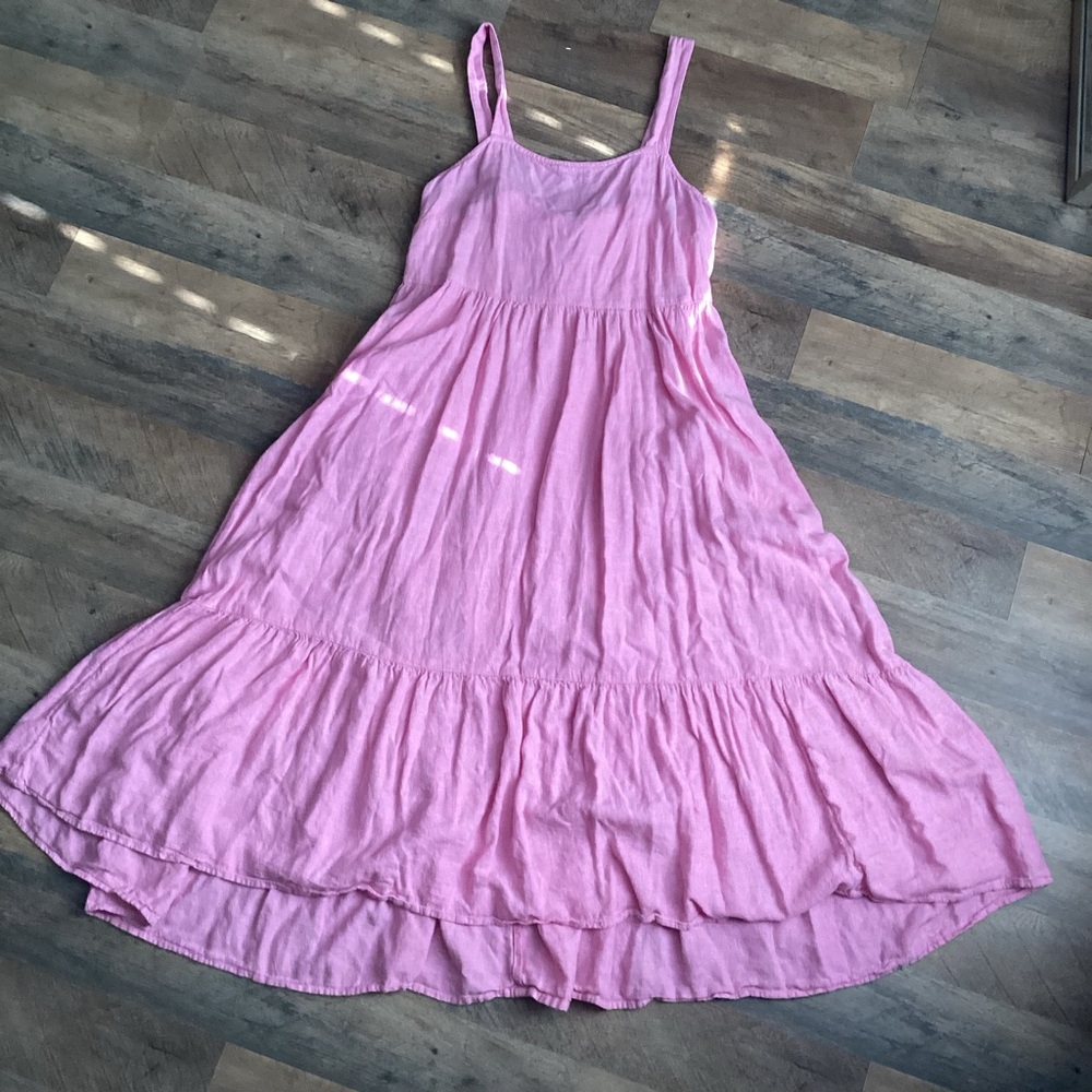 Time and Tru Pink linen blend dress